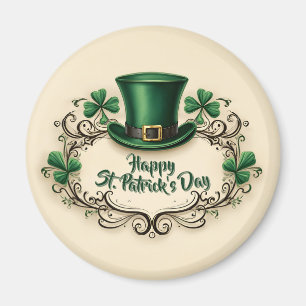 Gelukkige St. Patrick's Dag Klaverontwerp Magneet