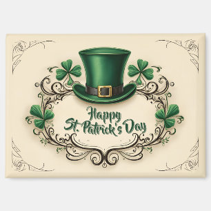 Gelukkige St. Patrick's Dag Klaverontwerp Magneet