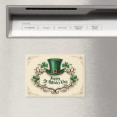 Gelukkige St. Patrick's Dag Klaverontwerp Magneet (Insitu (Vaatwasser))