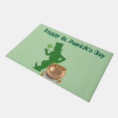 GELUKKIGE ST. PATRICKS DAG KOBOLD DEURMAT (Schuin)