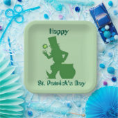 GELUKKIGE ST. PATRICKS DAG KOBOLD  PAPIEREN BORDJE (Feest)