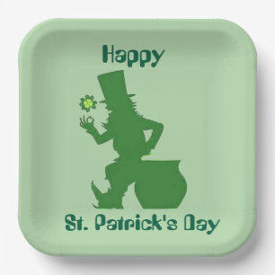 GELUKKIGE ST. PATRICKS DAG KOBOLD PAPIEREN BORDJE