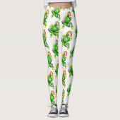 Gelukkige St. Patrick's Dag Konijn Broek Leggings (Voorkant)
