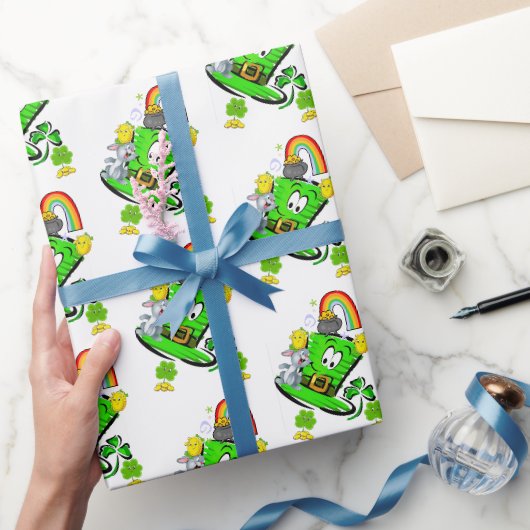 Gelukkige St. Patrick's Dag Konijn Inpakpapier (Geschenken)