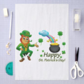 Gelukkige St. Patrick's Dag Leprechaun Regenboog Tissuepapier (Craft)