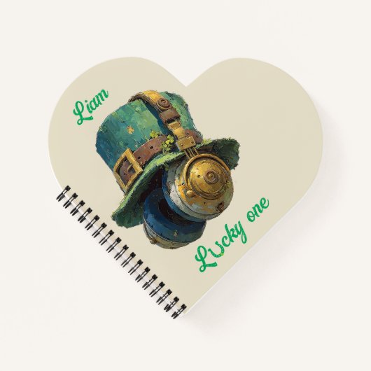 Gelukkige St. Patrick's Dag Muziek Persoonlijk Notitieboek (Voorkant)
