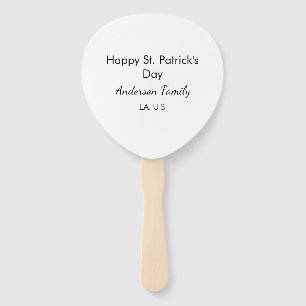 Gelukkige St. Patrick's dag naam familie plaats ee Handwaaier