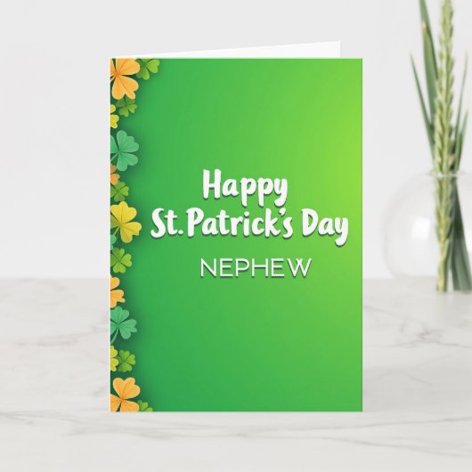Gelukkige St. Patrick's Dag Neef Kaart (Voorkant)