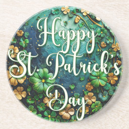 Gelukkige St. Patrick's Dag Onderzetter (Voorkant)