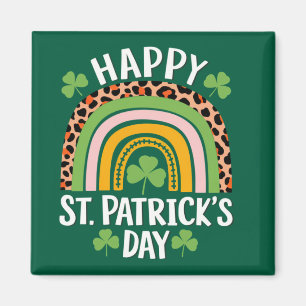 Gelukkige St. Patrick's Dag Regenboog Klaver  Magneet