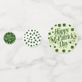 gelukkige St Patrick's dag shamrock gewoonte Confetti (Achterkanten)