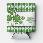 Gelukkige St. Patrick's Dag Shamrocks Kan Koeler (Voorkant)