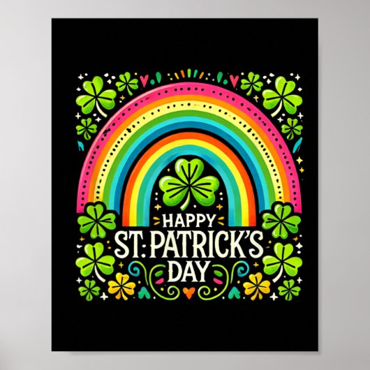 Gelukkige St. Patrick's Dag Sint-Patricksdag Poster (Voorkant)
