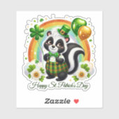 Gelukkige St. Patrick's Dag Sticker (Vel)