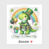 Gelukkige St. Patrick's Dag Sticker (Vel)