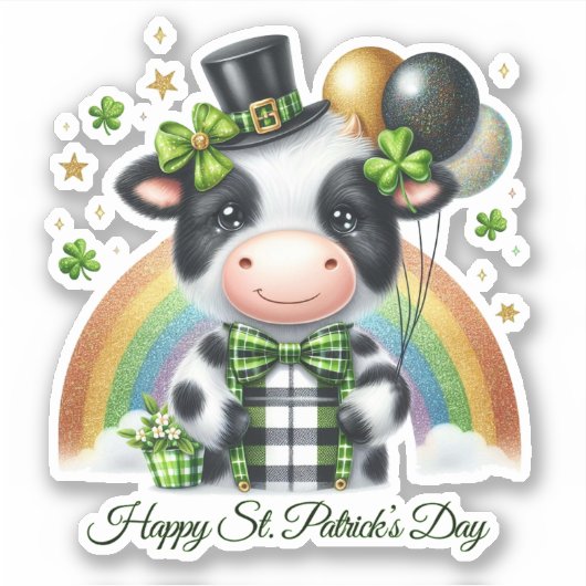 Gelukkige St. Patrick's Dag Sticker (Voorkant)
