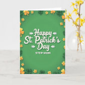 Gelukkige St. Patrick's Dag Stiefmoeder Kaart (Gele Bloem)