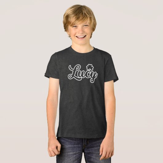 Gelukkige St. Patrick's Dag Tri-Blend Shirt (Voorkant volledig)