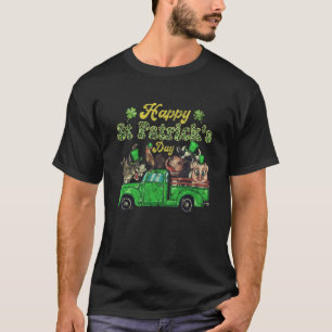 Gelukkige St. Patrick's Dag Varken Vaars Kip Diere T-shirt