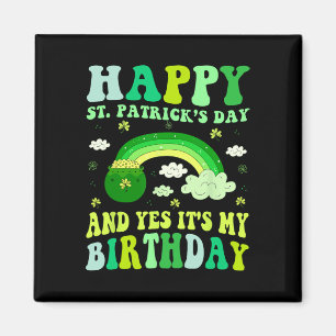 Gelukkige St. Patrick's Dag Verjaardag Sint Paddys Magneet