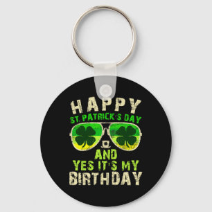 Gelukkige St. Patrick's Dag Verjaardag Sint Paddys Sleutelhanger