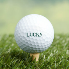 Gelukkige St. Patrick's Day Argyle Patroon Tekst Golfballen