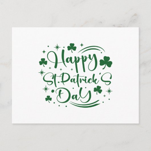 Gelukkige St Patrick's Day Briefkaart (Voorkant)