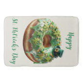Gelukkige St. Patrick's Day Donut met Leprechaun H Badmat (Voorkant)