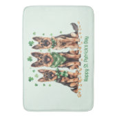 Gelukkige St. Patrick's Day Duitse herdershonden Badmat (Voorkant Verticaal)