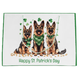 Gelukkige St. Patrick's Day Duitse herdershonden Groot Cadeauzakje