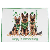 Gelukkige St. Patrick's Day Duitse herdershonden Groot Cadeauzakje (Achterkant)