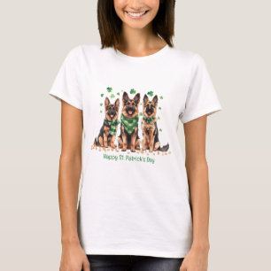 Gelukkige St. Patrick's Day Duitse herdershonden T-shirt