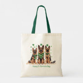 Gelukkige St. Patrick's Day Duitse herdershonden Tote Bag (Achterkant)