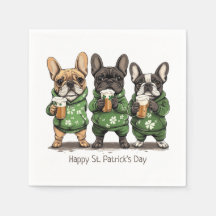 Gelukkige St. Patrick's Day Franse Bulldogs