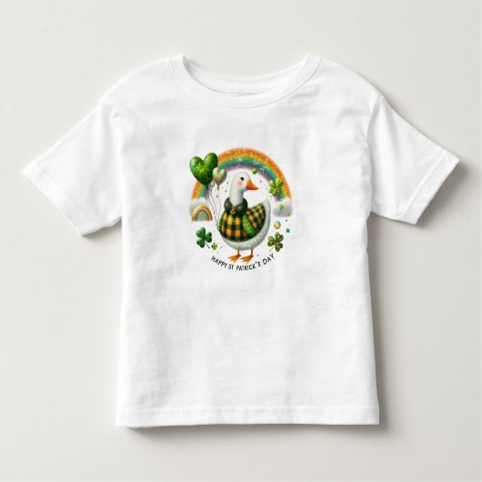 Gelukkige St. Patrick's Day Goose Kinder Shirts (Voorkant)
