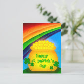 Gelukkige St. Patrick's Day - Goud Briefkaart (Staand voorkant)