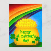 Gelukkige St. Patrick's Day - Goud Briefkaart (Voorkant)