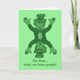 Gelukkige St. Patrick's Day grappige Ierse Saint P Kaart