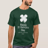Gelukkige St. Patrick's day groene Shamrocks famil T-shirt (Voorkant)