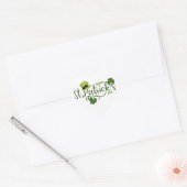 Gelukkige St. Patrick's Day groet Hart Sticker (Envelop)