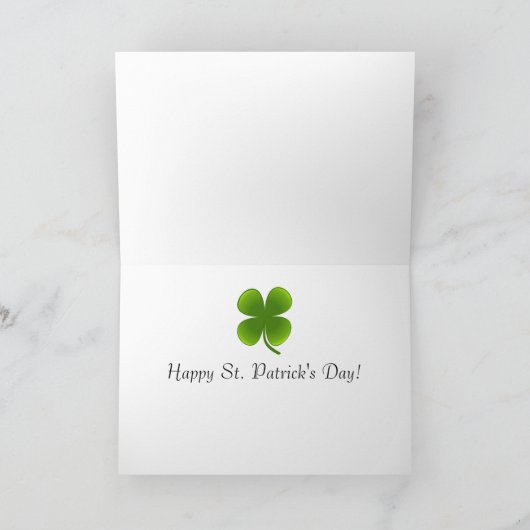 Gelukkige St. Patrick's Day groet Kaart (Binnen)