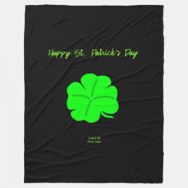 Gelukkige St. Patrick's Day Grote Fleece Deken