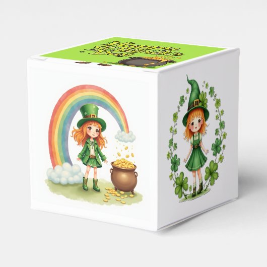 Gelukkige St. Patrick's Day gunstbox Bedankdoosjes (Voorkant Zijde)