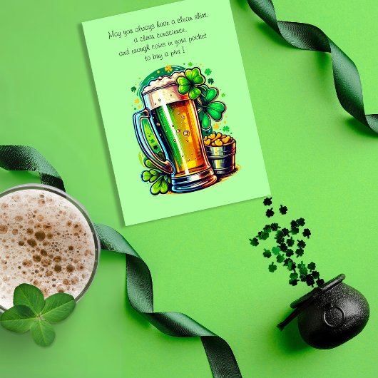 Gelukkige St Patrick's Day Ierse zegen Kaart