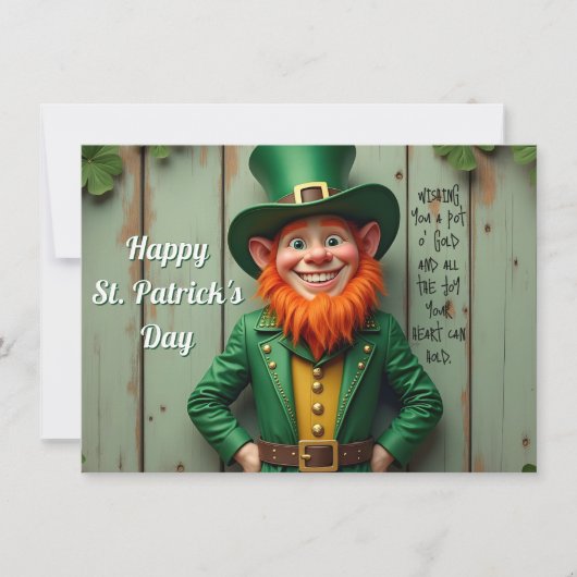 Gelukkige St. Patrick's Day Kabouter (Voorkant)