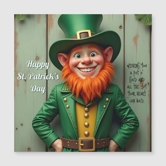 Gelukkige St. Patrick's Day Kabouter (Voorkant)