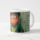 Gelukkige St. Patrick's Day Kabouter Grote Koffiekop (Voorkant rechts)