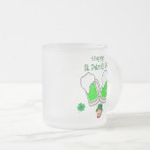 Gelukkige St. Patrick's Day Kabouter Matglas Koffiemok (Voorkant rechts)