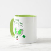 Gelukkige St. Patrick's Day Kabouter Mok (Voorkant links)
