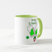 Gelukkige St. Patrick's Day Kabouter Mok (Voorkant rechts)